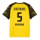 Maillot de foot Borussia Dortmund Ramy Bensebaini #5 Domicile vêtements 2025-26 Manches Courtes